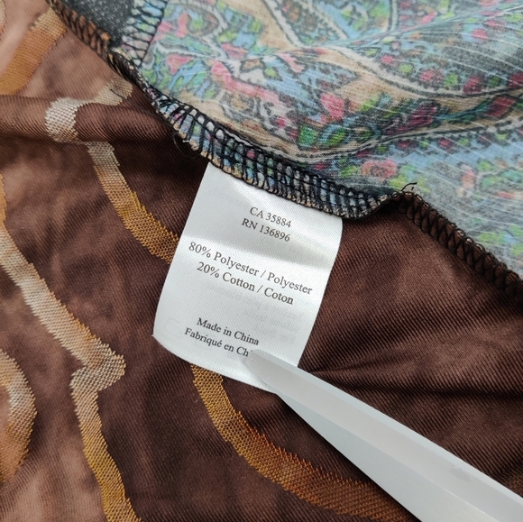 Funsport Patchwork Kimono Cardigan One Size - Floral, Bohemian, Open Front - Picture 11 of 11